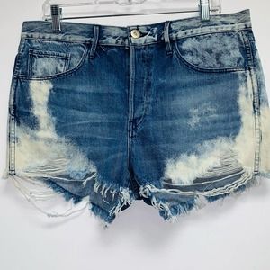 cutoffs 3x1 denim  high rise button up size 30